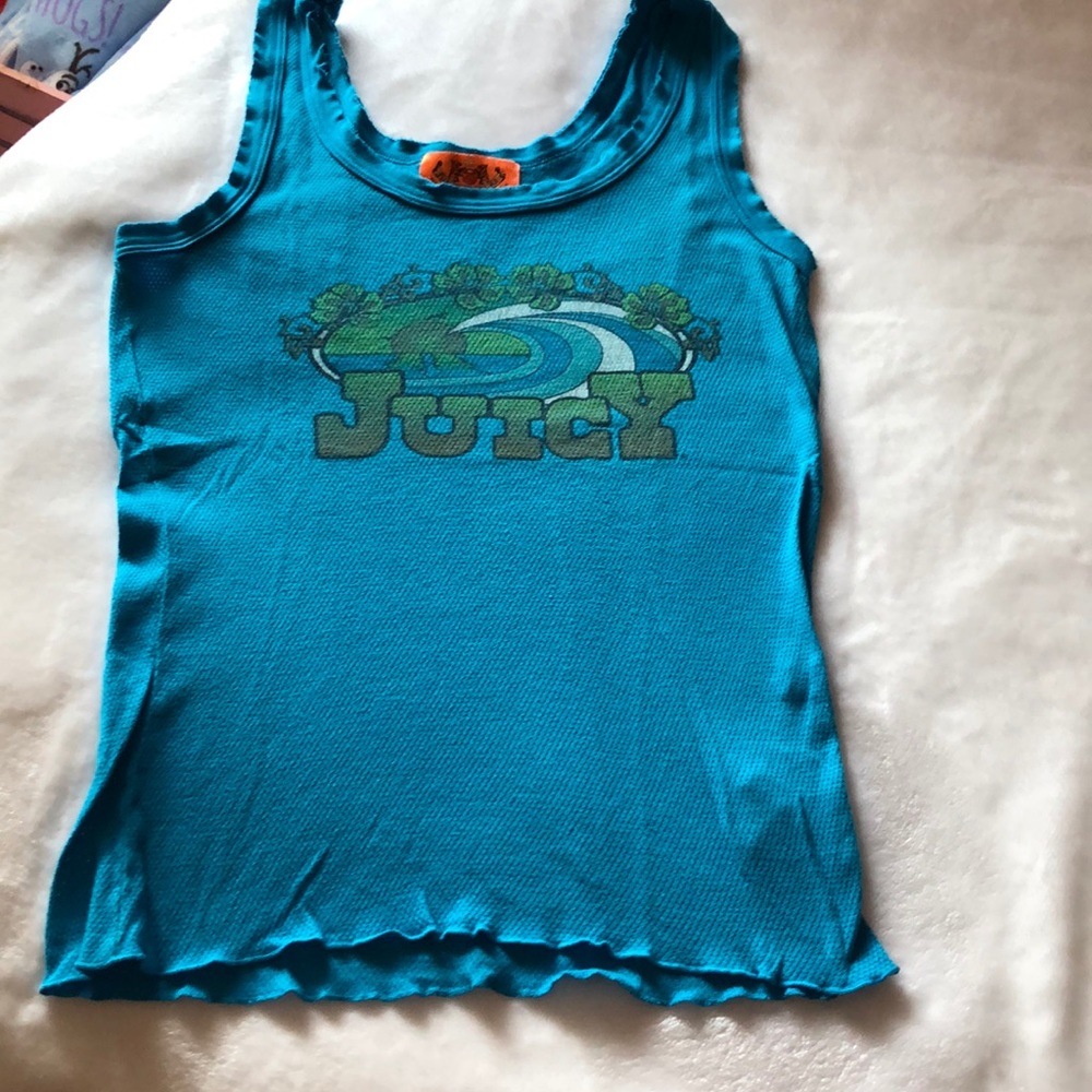 Juicy turquoise tank top